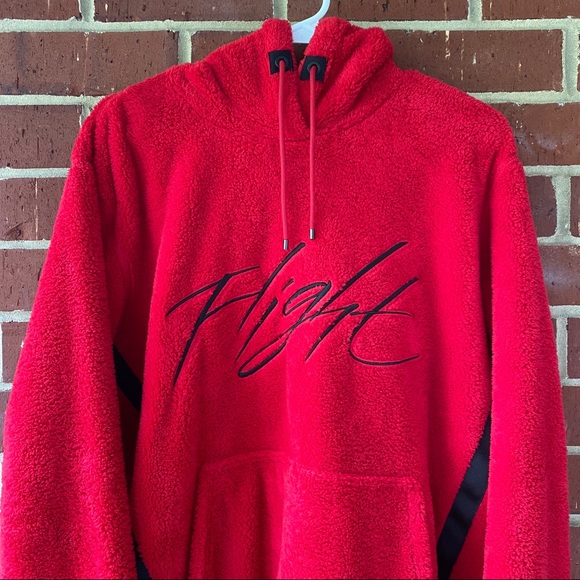 Jordan Flight Red Fleece Hoodie - Picture 2 of 5